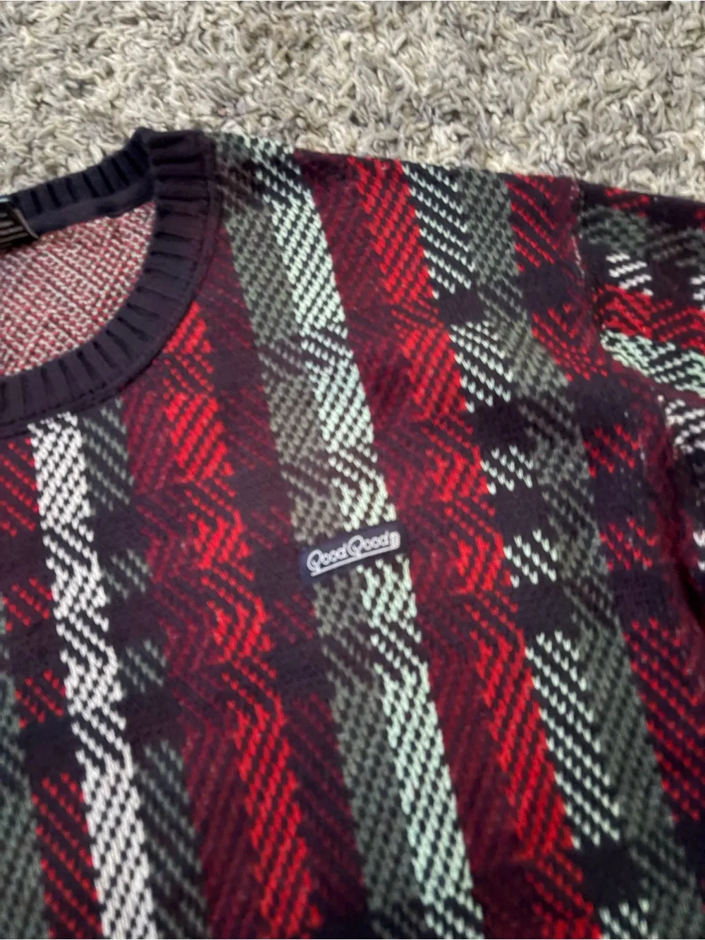 Good Good Golf Men's Plaid Crewneck Sweater Sz 2XL NEW W TAG